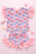 Ruffle Shirt and Shorts Set